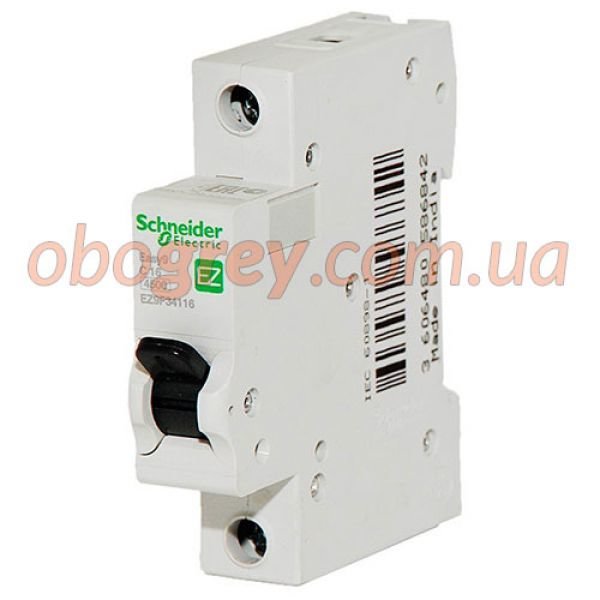 Фото – Автоматический выключатель Schneider Electric EZ9 (Easy9) 1P 10A